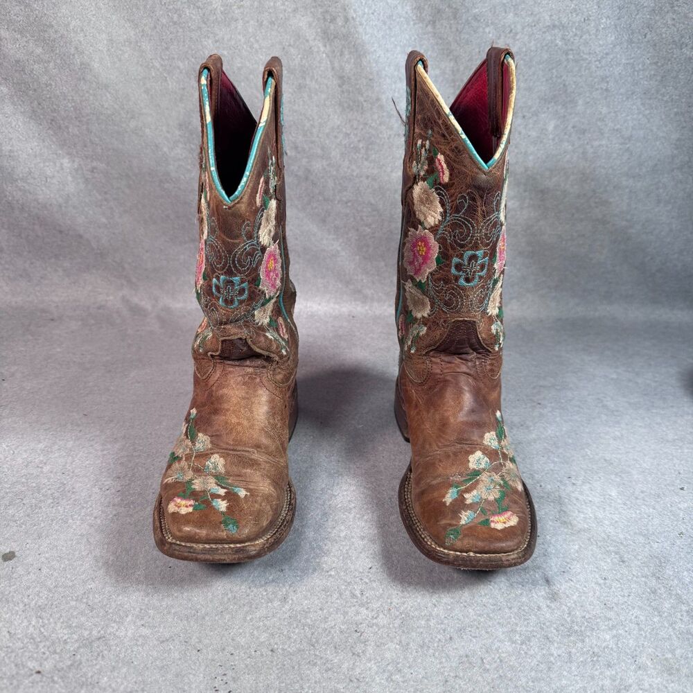 Macie Bean Girls Little Honey Bunch Floral Western Boots Size 12 D Preowned - Picture 6 of 10